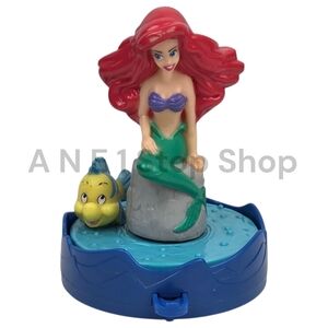 Disney The Little Mermaid Ariel & Flounder McDonald's Toy 3.5" - 1994